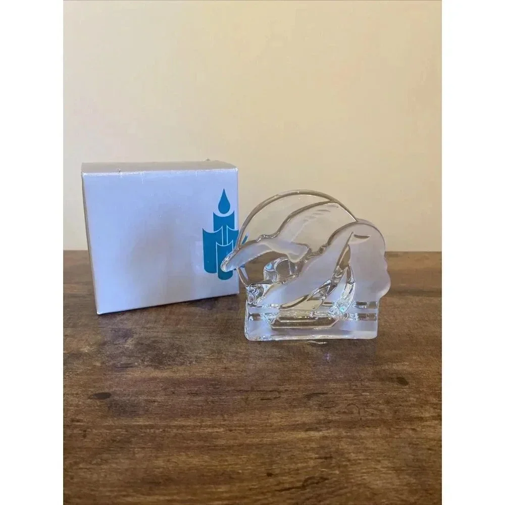 PartyLite Clear Seagull Tealight Holder P0510 – Mint ~ Retired